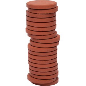 Rondelles de couleur  30 mm - marron - 20 pcs