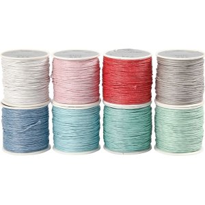 Cordon en coton - couleurs vives mlanges - 8x40 m