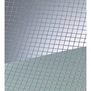 Treillis mtallique en acier 6x6 mm / 100x40 cm / 0,5 mm - galvanis gris argent