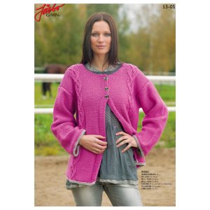 Patron tricot - Cardigan romantique ferme avec tresses