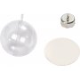 Boule dco - transparente - 5 cm - 10 pcs