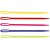 Aiguilles  tricoter - couleurs mlanges - 5 pcs