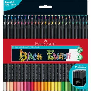 Set de crayons de couleur - Faber-Castell - Black Edition - 50 couleurs