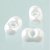 Perles Farfalle 3,2 x 6,5 mm - blanc chatoyant 17 g