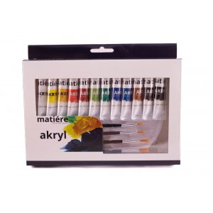 Coffret d'introduction Acrylique - 17 pices