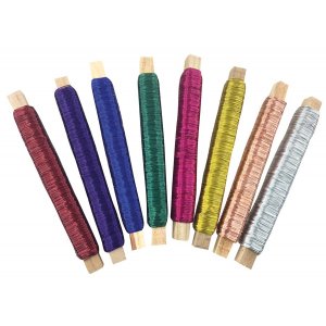 Fil mtallique 8 couleurs - 0,5 mm 50 m