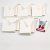 Carte passe-partout avec enveloppe - blanc cass - ovale - 10 sets