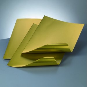 Feuille d'aluminium 20 x 30 cm / 0,15 mm - or - paquet de 20