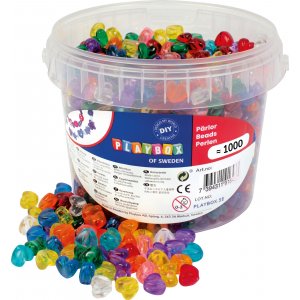 Perles coeur - 1000 pcs