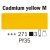 Peinture Acrylique Rembrandt 40 ml - Jaune moyen de cadmium