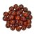 Perles en bois 8 mm - marron 80 pcs. diamtre du trou 2,3 mm