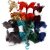 Laine boucle - couleurs mlanges - 8 x 20 g