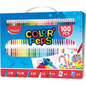 Coffret enfant - Maped - Kit couleur de 100 pices