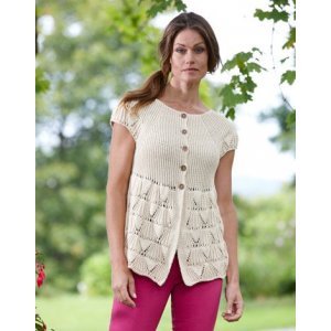 Patron tricot - Cardigan femme manches courtes