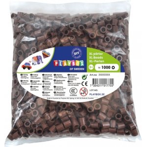 Perles de pipe XL 1000 pcs marron