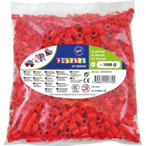 Perles de pipe XL 1000 pcs rouge