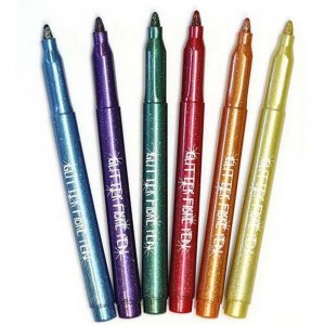 Stylos fibre Paillettes - 6 Stylos