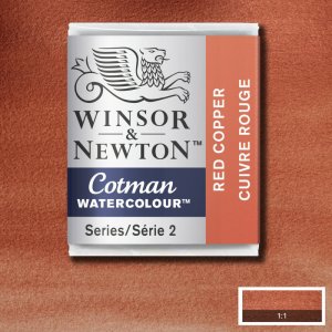 Peinture aquarelle - Cotman - 1/2 tasse - Cuivre rouge