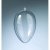 Oeuf en plastique 160 mm - transparent sparable (PS)