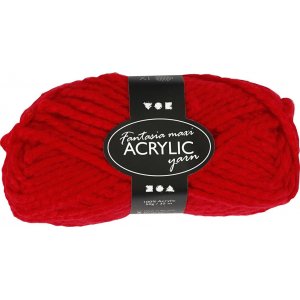 Fil acrylique Fantasia - rouge - Maxi - 50 g