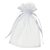 Sac organza 12,5 x 17 cm - blanc