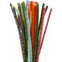 Cure-pipe - 6 mm - couleurs mlanges - ray - 30 pcs