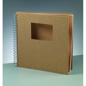 Album pour scrapbooking 30 x 30 cm / 9 x - marron 25 pages rectangle dcoup