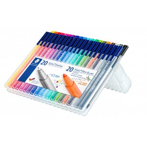 Feutres fins et feutres  pointe fibre Triplus - 40 stylos