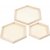 Rondelles - hexagonales - 3 pcs