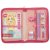 Trousse luxueusement remplie avec bloc-notes, crayon et rgle.