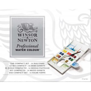 Peinture aquarelle W&N Professional Bote en plastique compacte