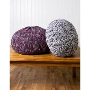 Patron tricot - Poufs au point mousse