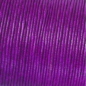 Cordon coton cir - aubergine