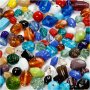 Mlange de perles de verre - couleurs mlanges - 1000 g